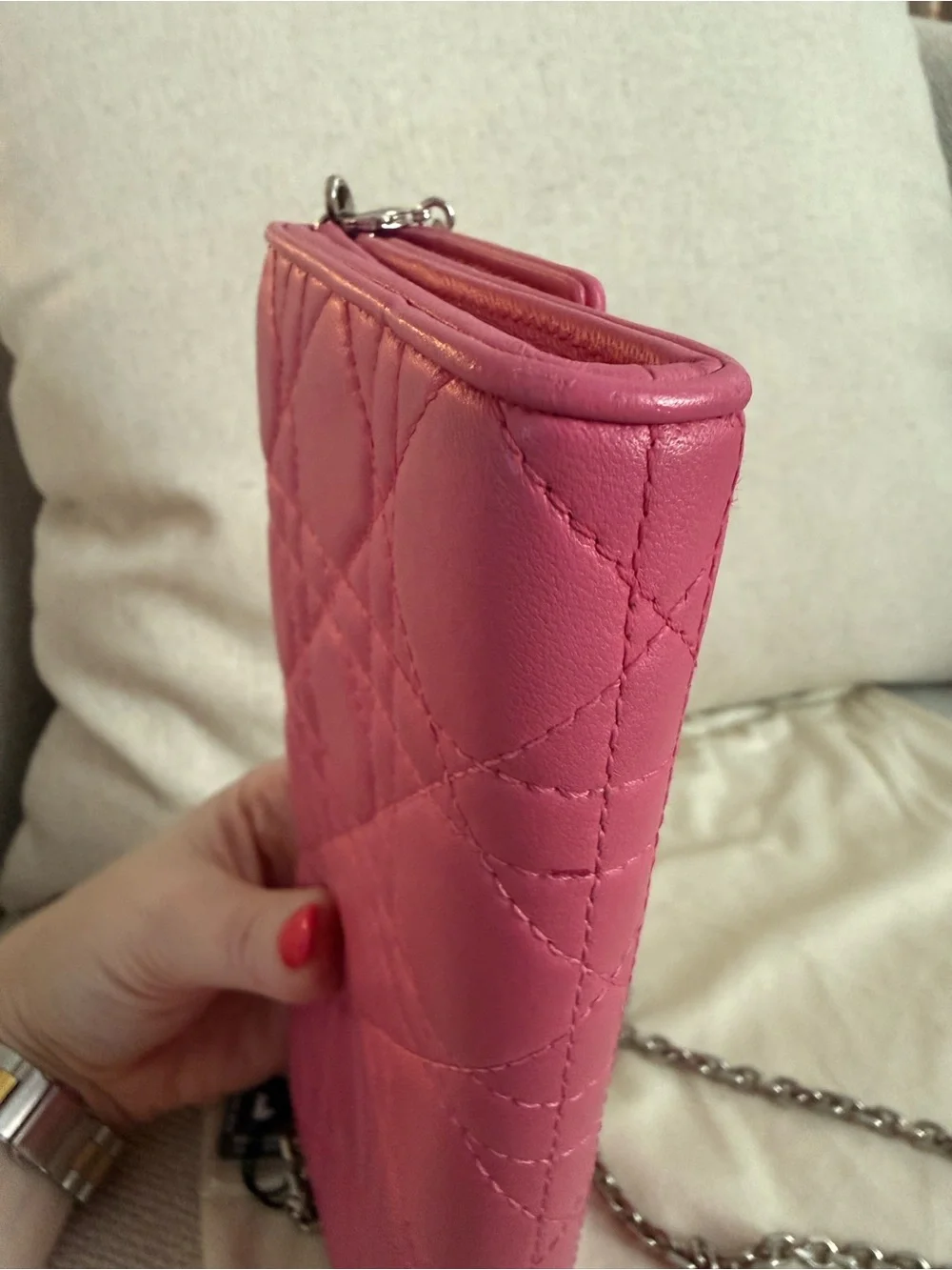 Lady Dior Pink Woc - crossbody/clutch
